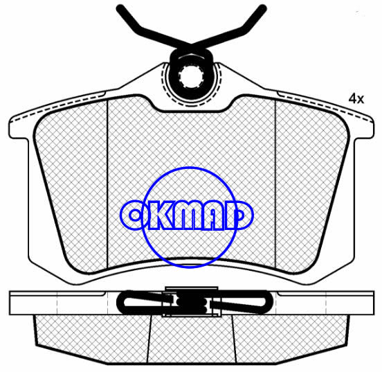 AUDI A4 A6 S6 TT RENAULT AVANTIME CLIO MEGANE SCéNIC Brake pad FMSI:8216-D11127773-D11129029-D1798 OEM:8E0 698 451 B FDB1491 FDB1770 TRW:GDB1360GDB1467 WVA:23554,F1112