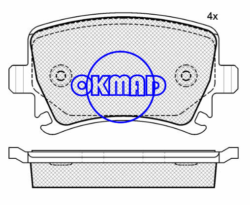 AUDI A3 A4 A6 R8 VW Golf Jetta Passat Rabbit Tiguan Brake pad FMSI:8213-D1108 OEM:1K0 698 451 FDB1636 TRW:GDB1551GDB1622 WVA:23914,F1108