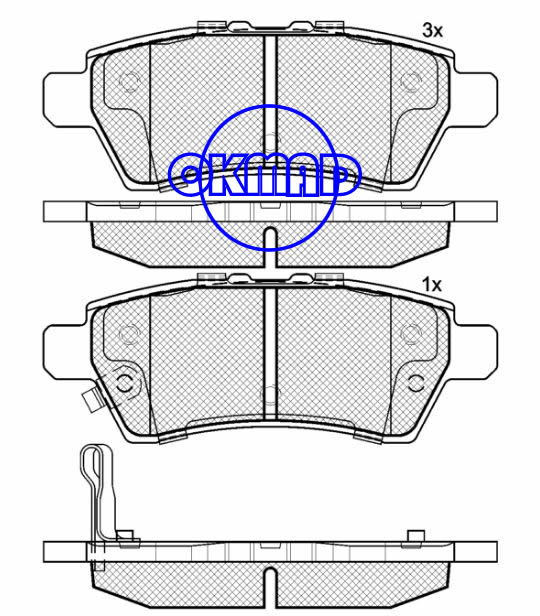 NISSAN Pathfinder XterraNAVARA Brake pad FMSI:8204-D1101 OEM:44060-EA090 WVA:2348224137,F1101