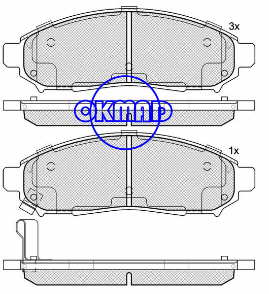 NISSAN PATHFINDER Xterra NAVARA SUZUKI Equator 4.0 Liter Brake pad FMSI:8200-D1094 OEM:41060-EA025 WVA:24277,F1094