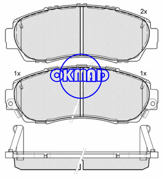 HONDA CIVIC Accord Crosstour CR-V Odyssey ACURA RDX AWD FWD Brake pad FMSI:7994-D10897994-D1521 OEM:45022-SHJ-A00 WVA:24342,F1089