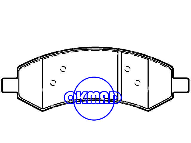 CHRYSLER Aspen DODGE TRUCK Dakota Durango Ram MITSUBISHI Raider RAM Dakota Brake pad FMSI:7991-D1084 OEM:5143350AB,F1084