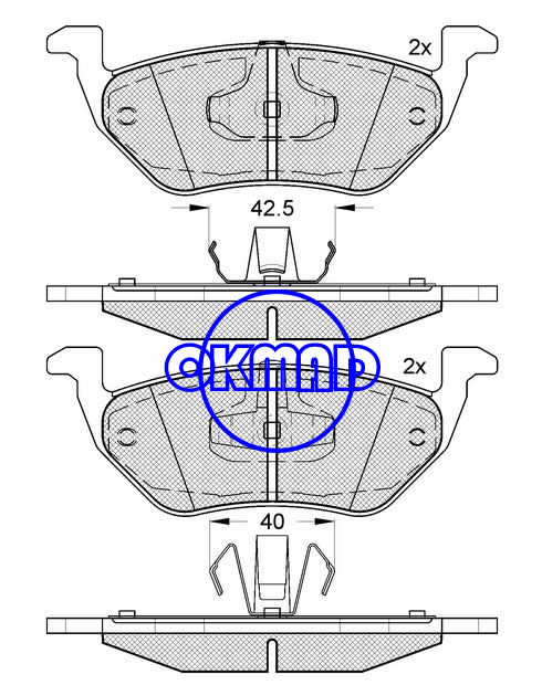 FORD MAVERICK TRUCK Escape Hybrid Brake pad FMSI:7961-D1055