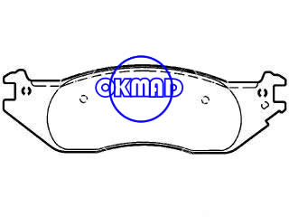 FORD TRUCK E-150 Club Wagon Econoline (Latin America) Brake pad FMSI:7948-D1045 OEM:4C2Z-2001-AA,F1045