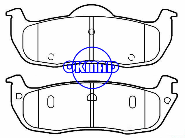 NISSAN Armada Pathfinder Armada Titan INFINITI QX56 Brake pad FMSI:7945-D1041 OEM:44060-7S025 WVA:24111,F1041