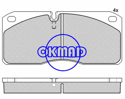 IVECO EuroCargo Z435T Z450T 8060 Turbo Diesel Hydraul WORKHORSE W42 14000 GVW 68 MM Piston Brake pad FMSI:7931-D1027 OEM:190 6043 FDB733 TRW:GDB5005 WVA:29067, F1027