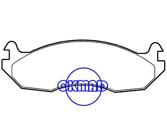 HUMMER H1 GVW 12100 Lbs AM GENERAL Hummer H1 12100 GVW Brake pad FMSI:7929-D1025 OEM:05745063,F1025