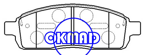 FORD TRUCK F-150 LINCOLN Mark LT Brake pad FMSI:7915-D1011 OEM:4L3Z-2001-AB, F1101