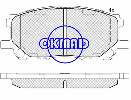 LEXUS RX330 RX350 RX400h TOYOTA Highlander Hybrid Brake pad FMSI:7906-D1005 OEM:04465-0W070 C FDB1715 TRW:GDB3338 GDB3397 WVA:23989 23734, F1005