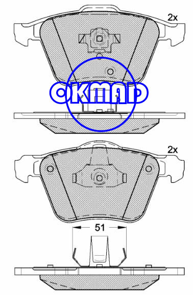 VOLVO S80 II (AS) XC90 I Brake pad FMSI:7904-D1003 OEM:2 743 31 WVA:23680 23681 24141 24142 FDB1631 TRW:GDB1565, F1003