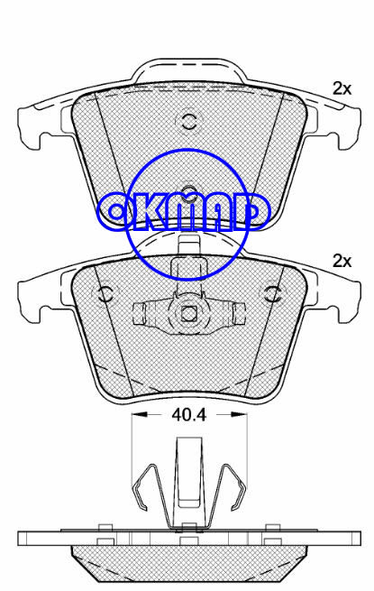 VOLVO XC90 VOLVO (CHANGAN) S40 (MS) Brake pad FMSI:7883-D980 OEM:2743300 FDB1632 TRW:GDB1566 WVA:24011 24012, F980