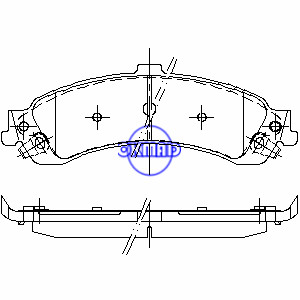 CADILLAC Escalade CHEVROLET TRUCK GMC TRUCK Sierra Yukon Brake pad FMSI:7707-D975 7707-D834 OEM:18044202, F975