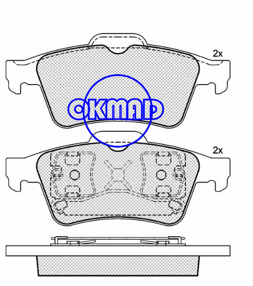 CITROEN C5 FORD FOCUS JAGUAR XJ MAZDA 3 NISSAN PRIMERA OPEL VECTRA RENAULT LAGUNA SAAB 9-3 VOLVO S40 V50 Brake pad FMSI:7874-D973 7957-D973 8248-D973 8248-D1095 OEM:44060-AV725 BPYK-26-48ZA C2Y3-26-48
