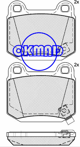 INFINITI G35 MITSUBISHI Lancer NISSAN 350Z SUBARU Impreza Brake pad FMSI:7859-D961 OEM:MR407391 FDB1562 TRW:GDB3350 WVA:21580, F961