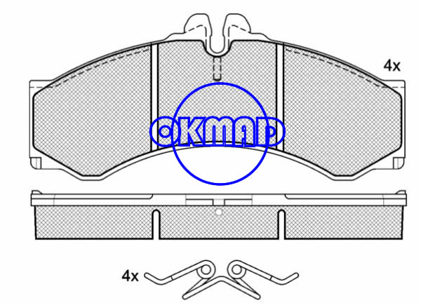 MERCEDES BENZ SPRINTER 2-t 3-t Bus PlatformChassis VW LT Mk II Box Bus DODGE TRUCK Sprinter Brake pad FMSI:7849-D949 8246-D1136 OEM:05103556AC FDB1043 TRW:GDB1288 WVA:29076 29153, F949