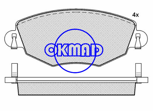 FORD MONDEO III Estate Saloon JAGUAR X-TYPE Estate Brake pad FMSI:7789-D910 OEM:C2S17129 FDB1425 TRW:GDB1434 WVA23278 23279, F910