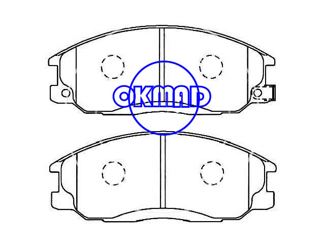DAEWOO REXTON HYUNDAI H-1 SANTA SATELLITE TRAJET XG JAC REFINE M1 ROEWE W5 SSANGYONG ACTYON KYRON REXTON Brake pad FMSI:7739-D903 7781-D903 7739-D864 7792-D864 OEM:58101-26A00 FDB1605 TRW:GDB3244 GDB3