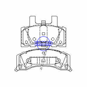 CADILLAC ESCALADE CHEVROLET GMC TRUCK C1500 C2500 K3500 Tahoe DODGE TRUCK Ram Brake pad FMSI:7260-D370 OEM:12321431 TRW:GDB4031, F370