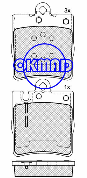 MERCEDES-BENZ E320 E420 E430 E-CLASS (W210) CLK Convertible (A208) Brake pad FMSI:7753-D876 OEM:0024205220 TRW:GDB1334 WVA:21898 21899, F876
