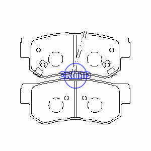 HYUNDAI ELANTRA GETZ GRANDEUR MATRIX SONATA Azera Tucson Brake pad FMSI:7688-D863 7688-D813 OEM:58302-17A00 FDB1606 FDB4247 TRW:GDB3284 GDB3282 GDB3387 GDB3432 WVA:23543 23544 23545, F863