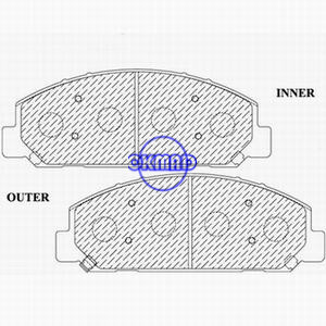 CHEVROLET TRUCK W3500 W4500 W5500 Tiltmaster GMC TRUCK Forward ISUZU COMMERCIAL Brake pad FMSI:7699-D827 OEM:8-97211-691-0, F827