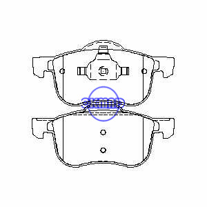 VOLVO S60 S80 V70 XC70 Brake pad FMSI:7664-D794 OEM:272401 FDB1382 TRW:GDB1388 WVA:23072 23073 23074 23464 23465 23466, F794