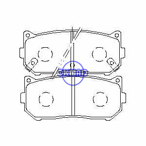 KIA CARENS Sephia Spectra CLARUS Brake pad FMSI:7642-D775 OEM:0K2FC-26-28Z FDB1569 TRW:GDB3203 WVA:23455 23456 23457, F775