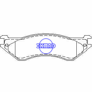 DODGE TRUCK B1500 Ram 1500 Van Brake pad FMSI:7627-D758 7718-D842 OEM:5003899AA, F758