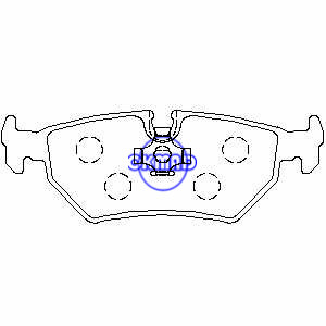 CITROEN EVASION FIAT ULYSSE LANCIA ZETA PEUGEOT 806 JAGUAR Vanden Plas XJSC Convertible Brake pad FMSI:7396-D517 7539-D517 OEM:JLM20257 JLM1833 FDB1003 FDB632 TRW:GDB1258 GDB1109 WVA:21275 21276, F517