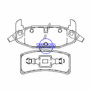 CHEVROLET LUMINA OLDSMOBILE Cutlass Supreme BUICK Regal PONTIAC Grand Prix Brake pad FMSI:7266-D377 OEM:12321443 TRW:GDB4015, F377