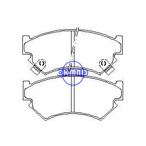 SUBARU Justy Brake pad FMSI:7362-D480 OEM:72519-3040 FDB918 TRW:GDB899 WVA:21547 21548 21549, F480