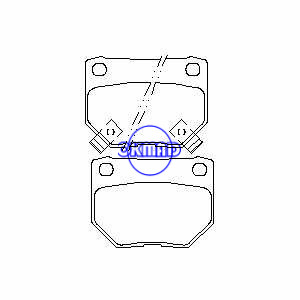 NISSAN 300ZX Turbo Brake pad FMSI:7341-D461 OEM:44060-04U86 FDB946 TRW:GDB1007 WVA:23381 23382 21383, F461