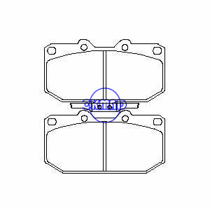NISSAN 300ZX Brake pad FMSI:7340-D460 OEM:41060-37P91 FDB986 TRW:GDB1006 WVA:21307 21038, F460