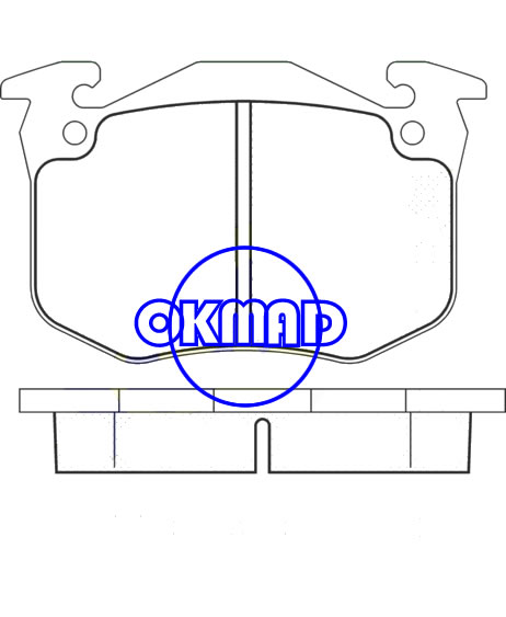 ALPINE A310 DANGEL 504 505 PEUGEOT 505 604 RENAULT R5 Brake pad FMSI:7333-D453 OEM:4245.14 FDB402 TRW:GDB386 WVA:20631 20632 20633, F453