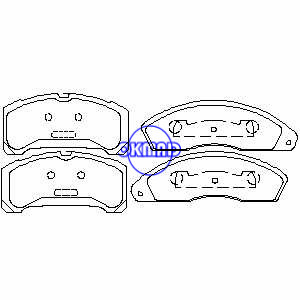 FORD Fairmont Granada LTD Mustang Thunderbird MERCURY Capri Cougar Marquis Zephyr Brake pad FMSI:7072B-D181 7072A-D152 7072A-D140 OEM:D9BZ2001H TRW:GDB4043, F181