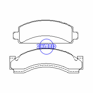 CHEVROLET TRUCK C30 G30 K30 P30 DODGE TRUCK D400 W200 W250 W300 W350 W400 W450 GMC TRUCK C35 G35 K35 P35 Brake pad FMSI:7024A-D129 7024B-D129, F129
