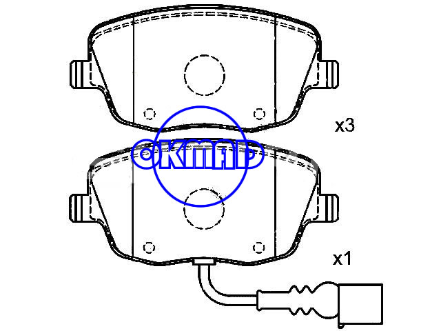 SKODA FABIA SEAT Ibiza VW Polo (Latin America) Brake pad FMSI:8555-D1437 OEM:6Q0698151C FDB1419 FDB1662 GDB1414 GDB1472 WVA:23581 23843, F1437