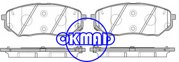 KIA SORENTO III Brake pad FMSI:9187-D1962 OEM:58101-C5A00 WVA:22246 22247 22248, F1962
