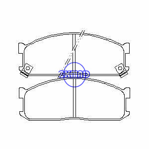 KIA Besta Bongo Box K2500 K2700 MAZDA E-SERIE Box Bus Brake pad FMSI:8319-D1199 OEM:0K60A-33-28Z SF04-33-28Z FDB547 FDB757 GDB737 GDB983 WVA:20002 20191 20192, FF757