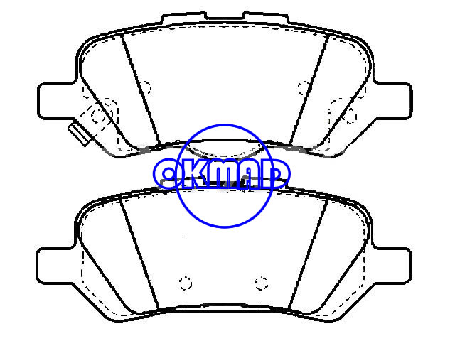 TOYOTA Venza Brake pad FMSI:8510-D1402 OEM:04466-0T010, F1402