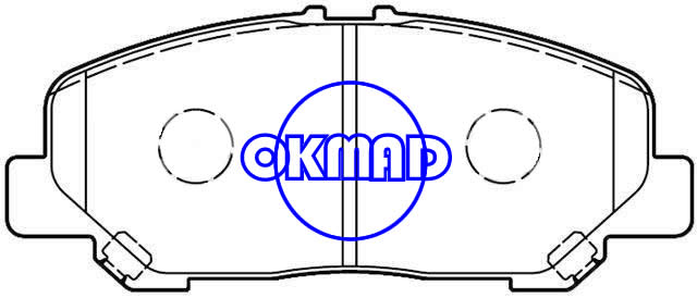 TOYOTA Tarago Brake pad FMSI:8732-D1524 OEM:04465-28520 GDB3445 WVA:24601 AN-735WK, F1524