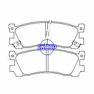MAZDA 929 III XEDOS 9 Brake pad FMSI:7277-D390 OEM:H266-26-48Z FDB903 TRW:GDB746 WVA:21319 21320 21321, F390