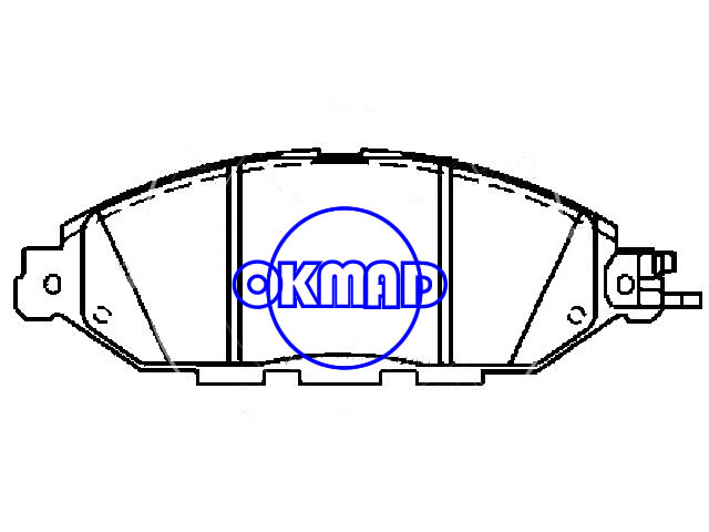 INFINITI JX35 QX60 NISSAN Pathfinder Brake pad FMSI:8877-D1649 OEM:D1060-3JA0A, F1649