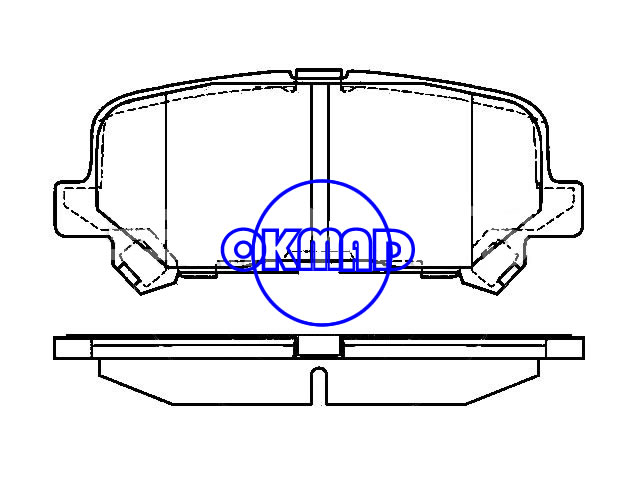 ACURA MDX ZDX HONDA Odyssey Pilot Brake pad FMSI:8397-D1281 OEM:43022-STX-A00 WVA:25434 AN-450WK AN-677WK, F1281