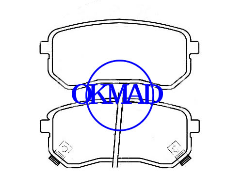 HYUNDAI i10 ix35(China) KIA PICANTO (BA) (TA) SPORTAGE-R Closed Off-Road Vehicle Brake pad FMSI:8939-D1714 OEM:58302-07A00 FDB1902 GDB3370 WVA:24276 24479 24480, F1714