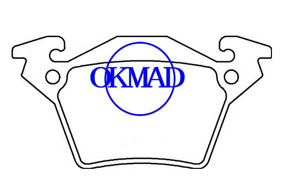 MERCEDES BENZ V-CLASS VITO Box Bus Brake pad OEM:0004214210 FDB1305 GDB1408 WVA:23020, FF1305