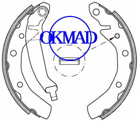 CHEVROLET MATIZ (M200, M250) SPARK 0.8 1.0 SX Brake shoes OEM:96288490 FSB566 GS8645