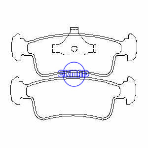 SUZUKI Samurai Brake pad FMSI:7250-D444 7250-D359 OEM:55110-83810 FDB911 TRW:GDB867 WVA:21336, F359