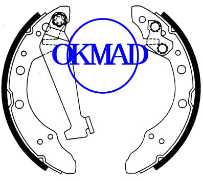 AUDI 100 80 90 CHERY FENGYUN COWIN GEELY MERRIE VW PASSAT JETTA GOL POLO SANTANA Drum Brake shoes set FMSI:1353-S495 1402-495 OEM:331609525 FSB150 GS8526