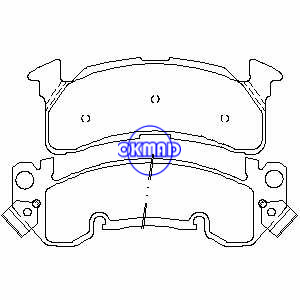 CHEVROLET TRUCK C20 G30 K20 P30 R1500 R2500 V1500 Brake pad FMSI:7280A-D392, F392